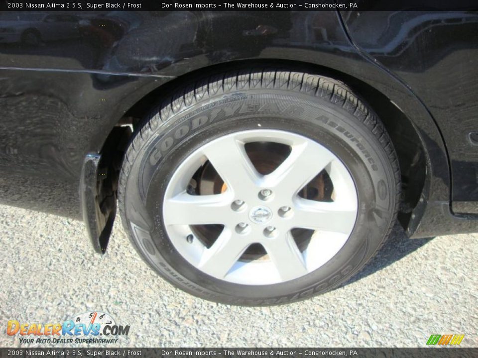 2003 Nissan Altima 2.5 S Super Black / Frost Photo #29