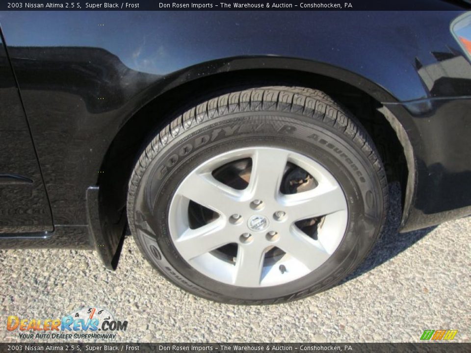 2003 Nissan Altima 2.5 S Super Black / Frost Photo #30