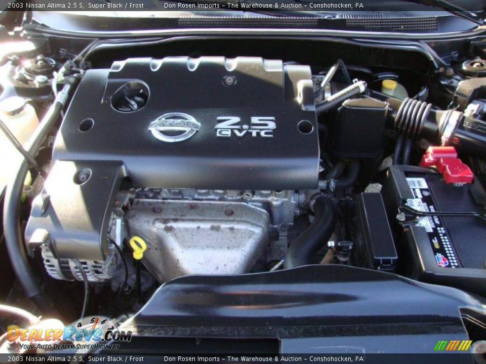 2003 Nissan Altima 2.5 S Super Black / Frost Photo #31