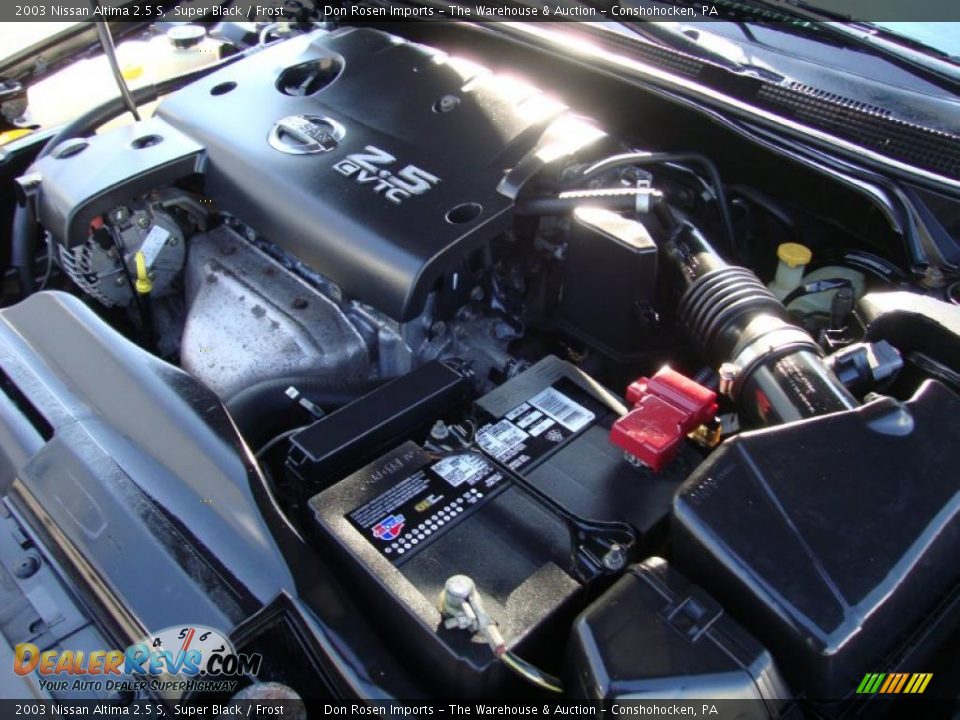 2003 Nissan Altima 2.5 S Super Black / Frost Photo #32