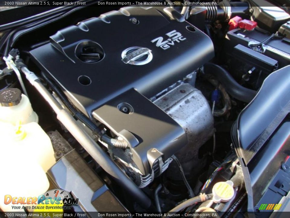 2003 Nissan Altima 2.5 S Super Black / Frost Photo #33