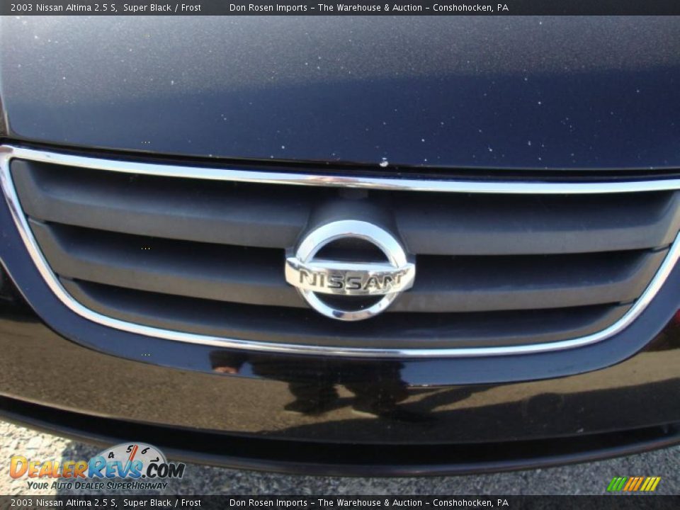 2003 Nissan Altima 2.5 S Super Black / Frost Photo #34