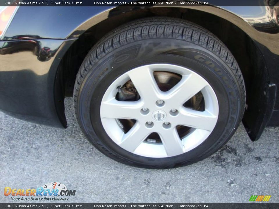 2003 Nissan Altima 2.5 S Super Black / Frost Photo #36