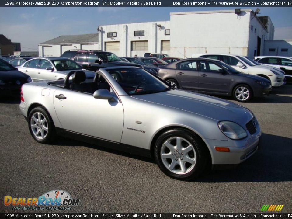 Brilliant Silver Metallic 1998 Mercedes-Benz SLK 230 Kompressor Roadster Photo #6