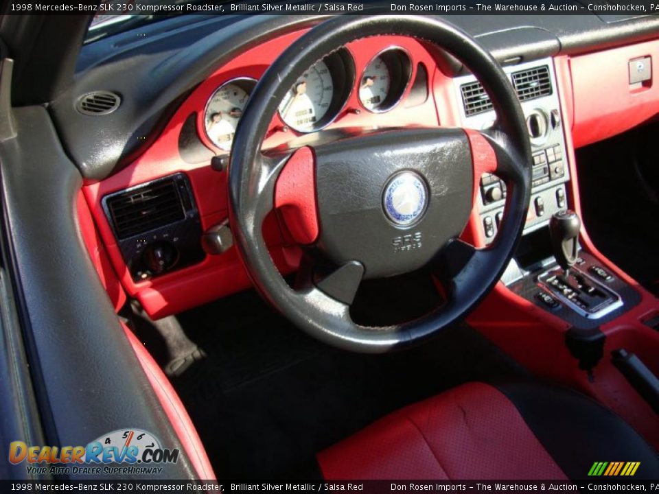 1998 Mercedes-Benz SLK 230 Kompressor Roadster Steering Wheel Photo #12