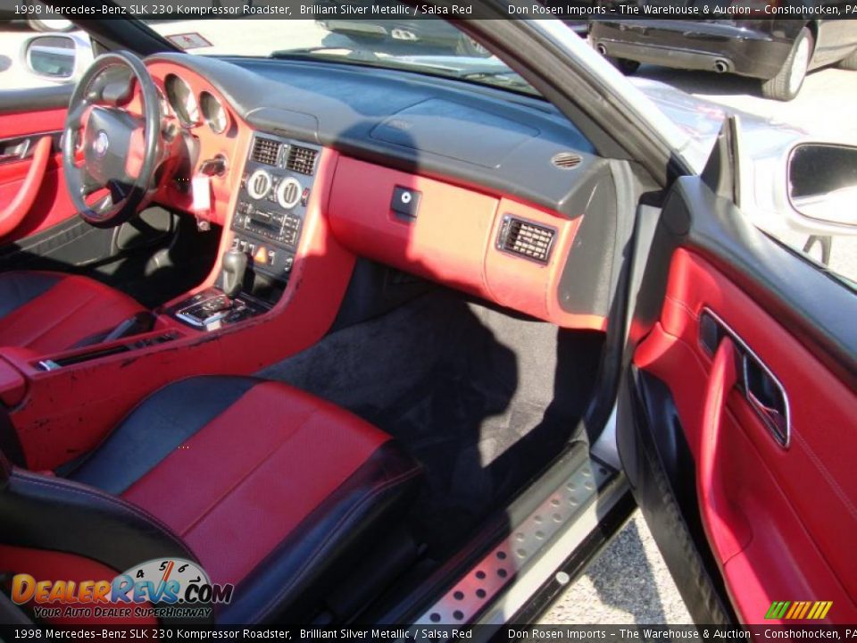 Salsa Red Interior - 1998 Mercedes-Benz SLK 230 Kompressor Roadster Photo #17