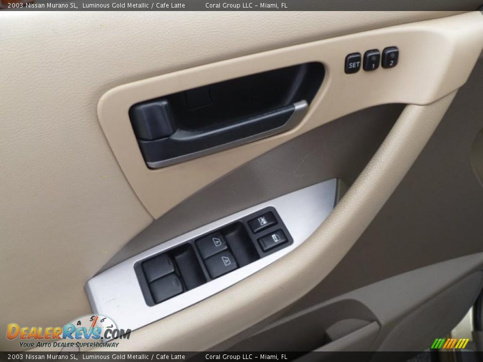 2003 Nissan Murano SL Luminous Gold Metallic / Cafe Latte Photo #12