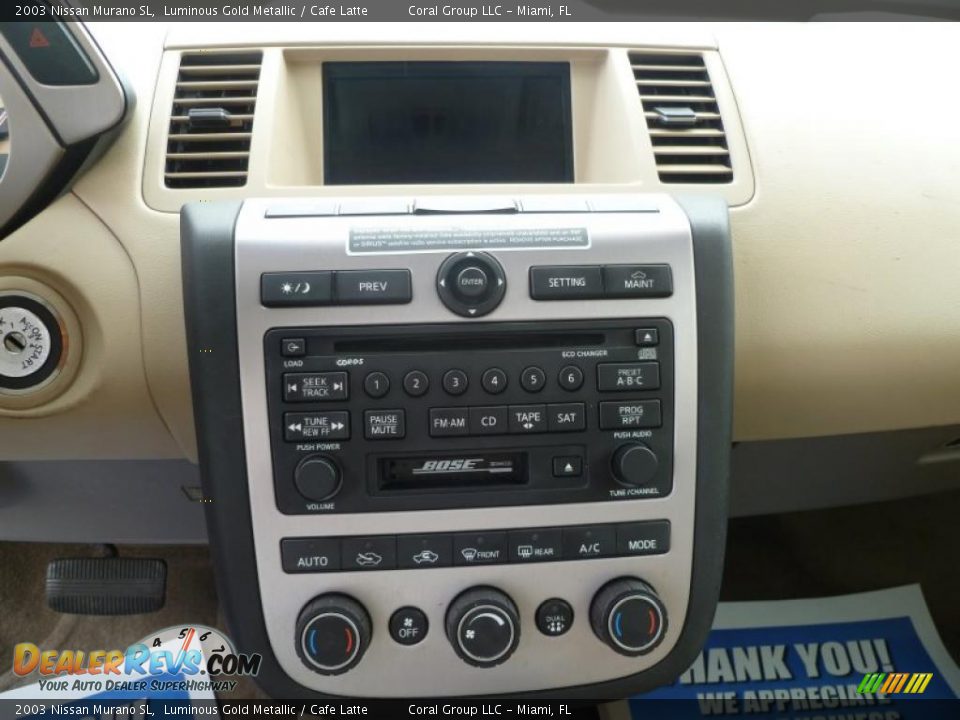 Controls of 2003 Nissan Murano SL Photo #13
