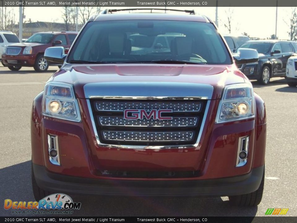 2010 GMC Terrain SLT AWD Merlot Jewel Metallic / Light Titanium Photo #3