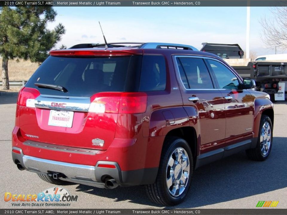 2010 GMC Terrain SLT AWD Merlot Jewel Metallic / Light Titanium Photo #6