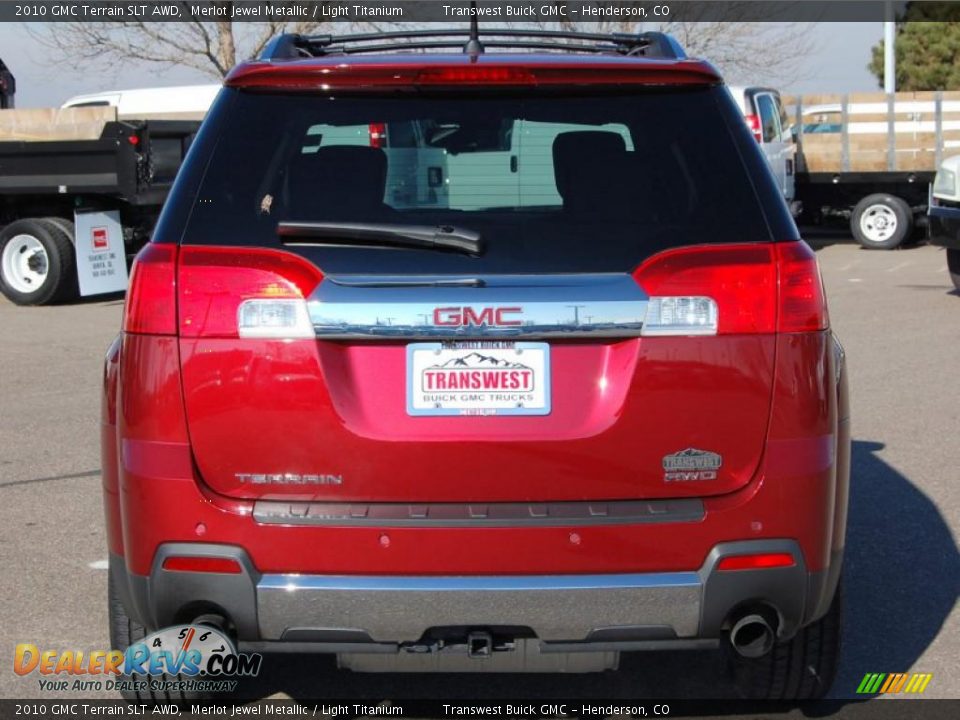 2010 GMC Terrain SLT AWD Merlot Jewel Metallic / Light Titanium Photo #7