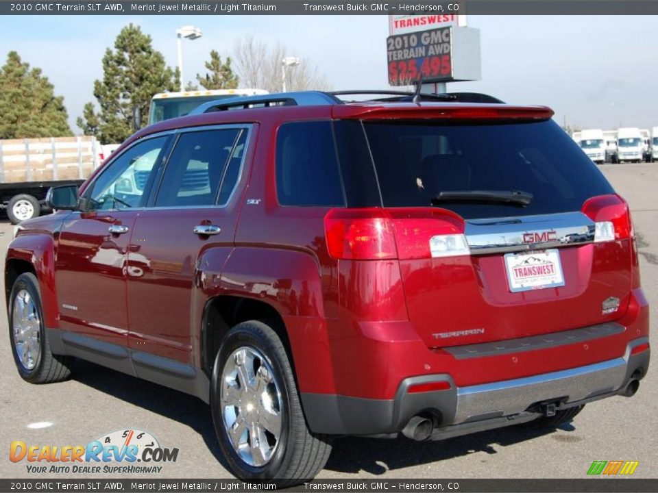 2010 GMC Terrain SLT AWD Merlot Jewel Metallic / Light Titanium Photo #8