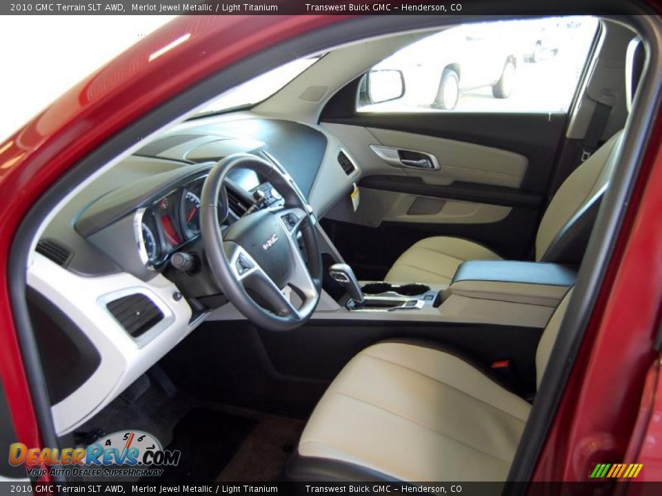 Light Titanium Interior - 2010 GMC Terrain SLT AWD Photo #13
