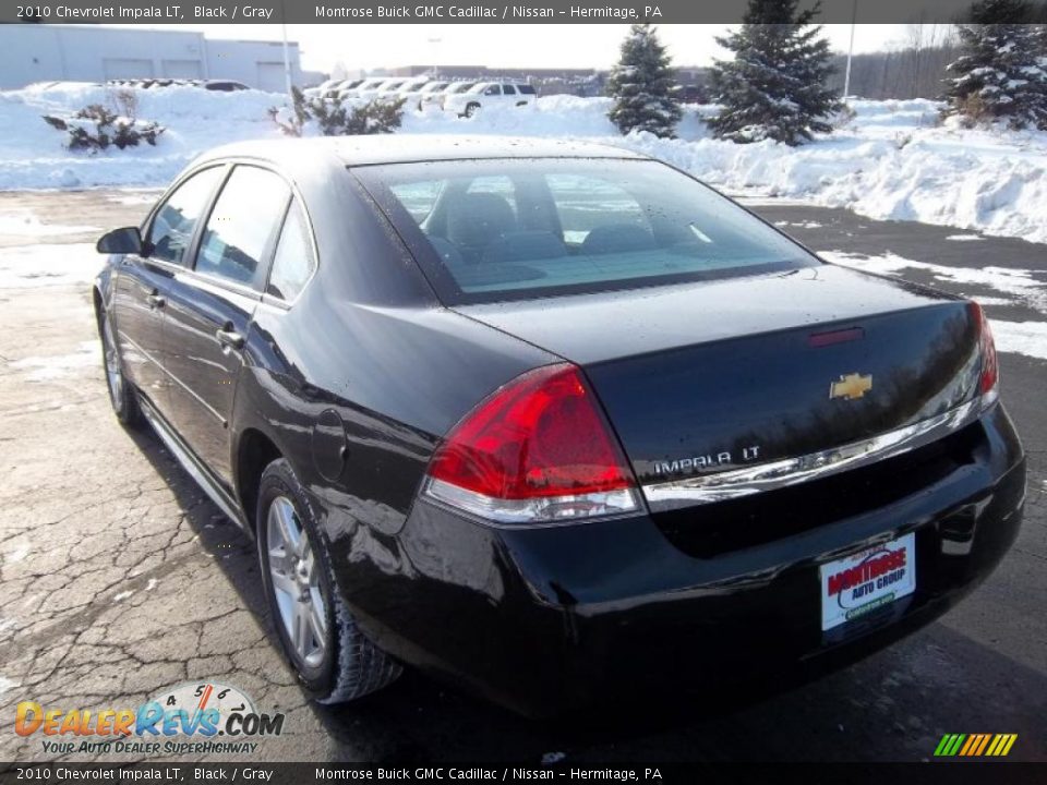 2010 Chevrolet Impala LT Black / Gray Photo #11