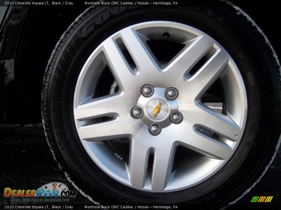 2010 Chevrolet Impala LT Black / Gray Photo #12