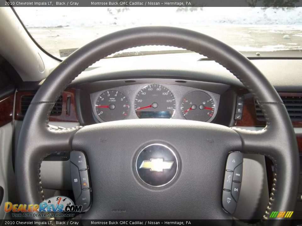2010 Chevrolet Impala LT Black / Gray Photo #26