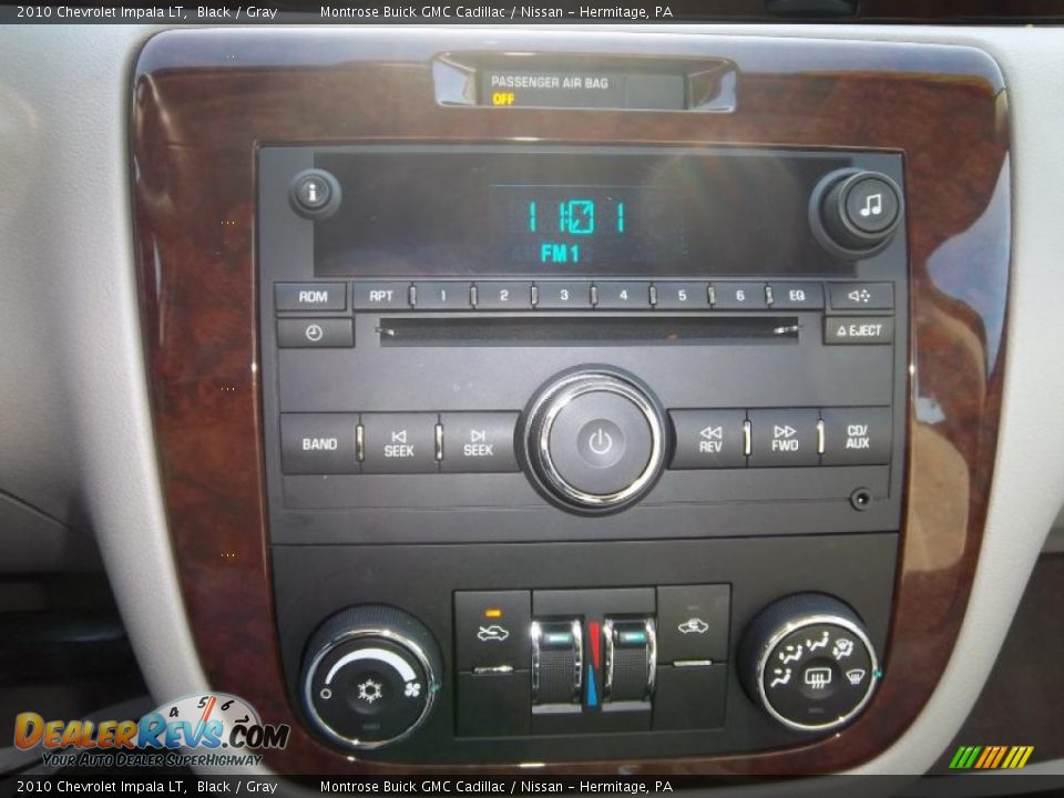 2010 Chevrolet Impala LT Black / Gray Photo #27