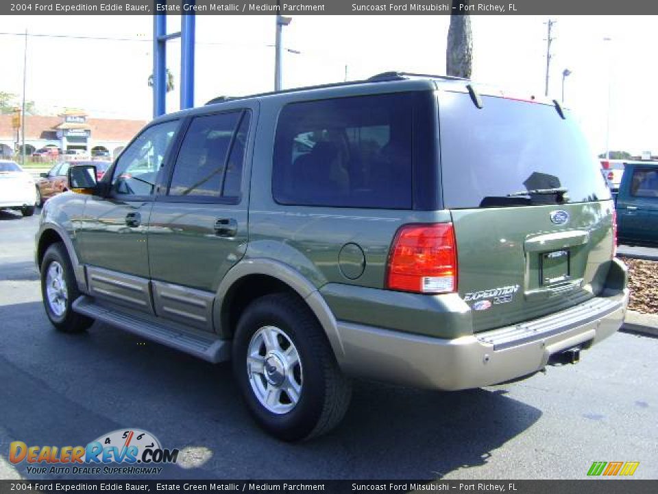 2004 Ford Expedition Eddie Bauer Estate Green Metallic / Medium Parchment Photo #5