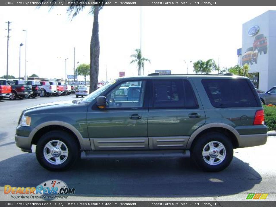 2004 Ford Expedition Eddie Bauer Estate Green Metallic / Medium Parchment Photo #6