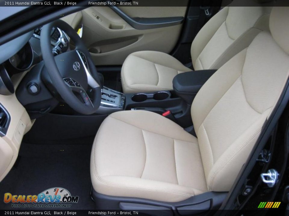 Beige Interior - 2011 Hyundai Elantra GLS Photo #12