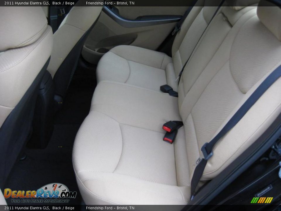 2011 Hyundai Elantra GLS Black / Beige Photo #15