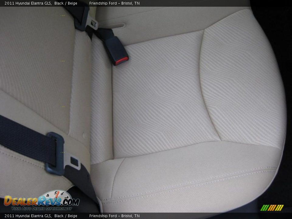 2011 Hyundai Elantra GLS Black / Beige Photo #22