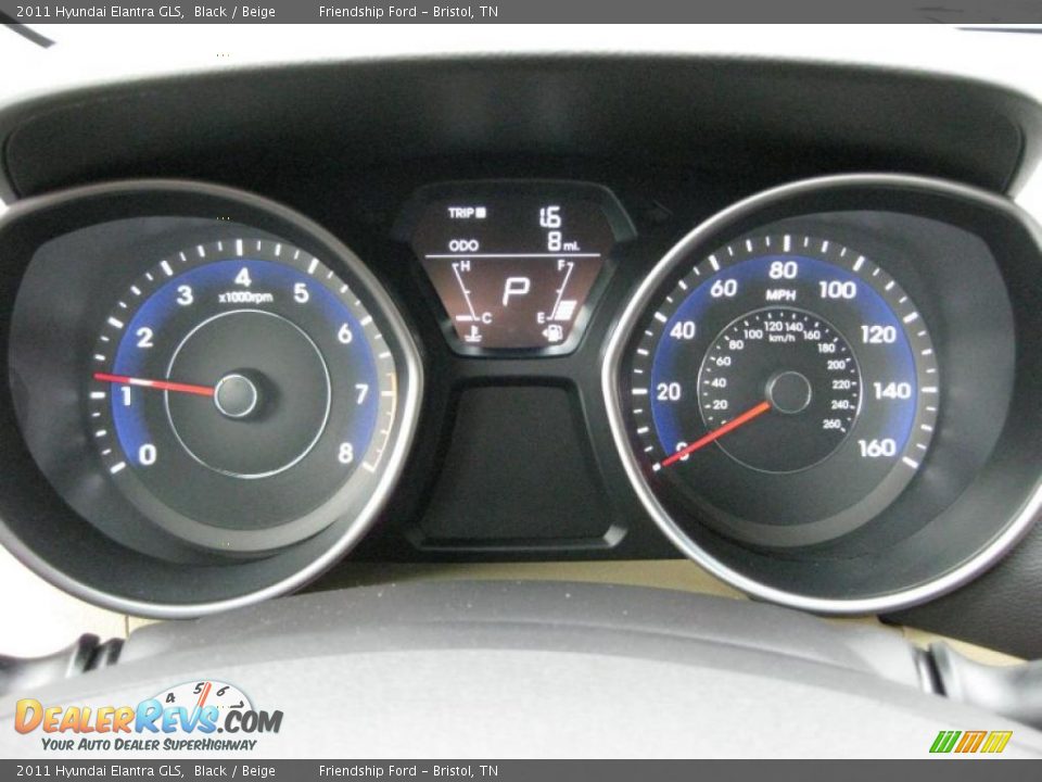 2011 Hyundai Elantra GLS Gauges Photo #29