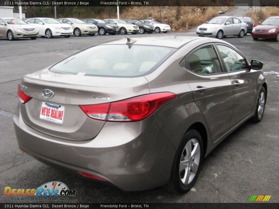 Desert Bronze 2011 Hyundai Elantra GLS Photo #6