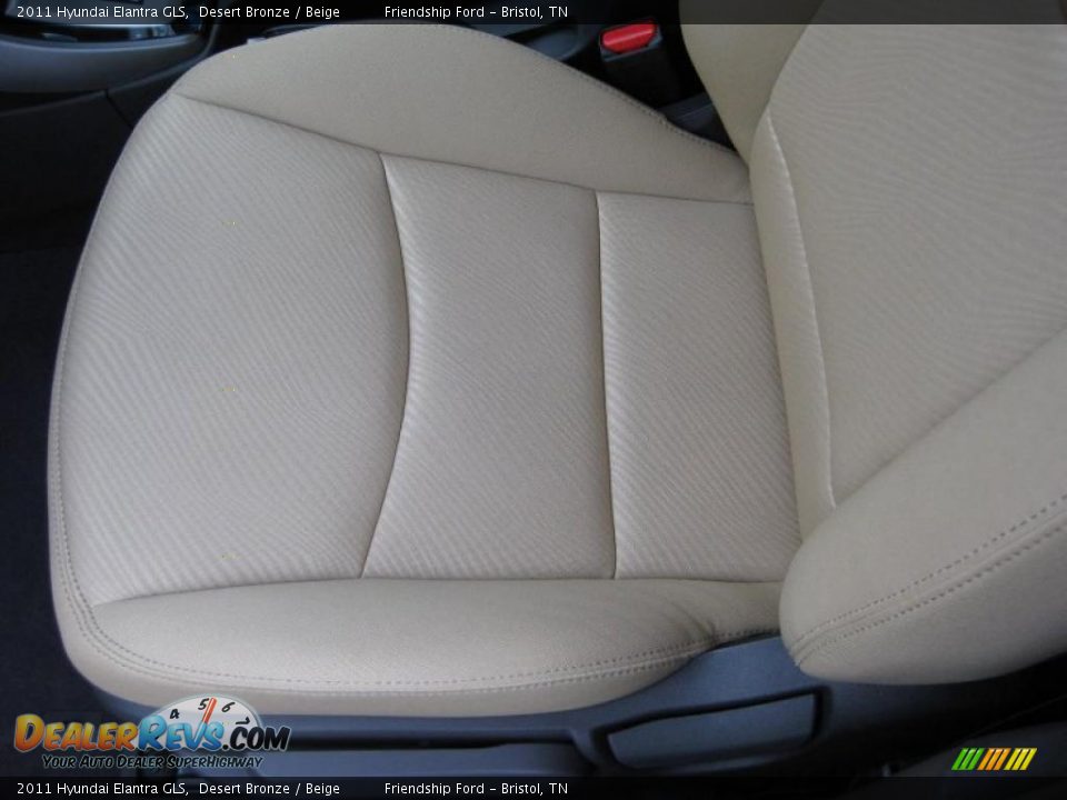 Beige Interior - 2011 Hyundai Elantra GLS Photo #13