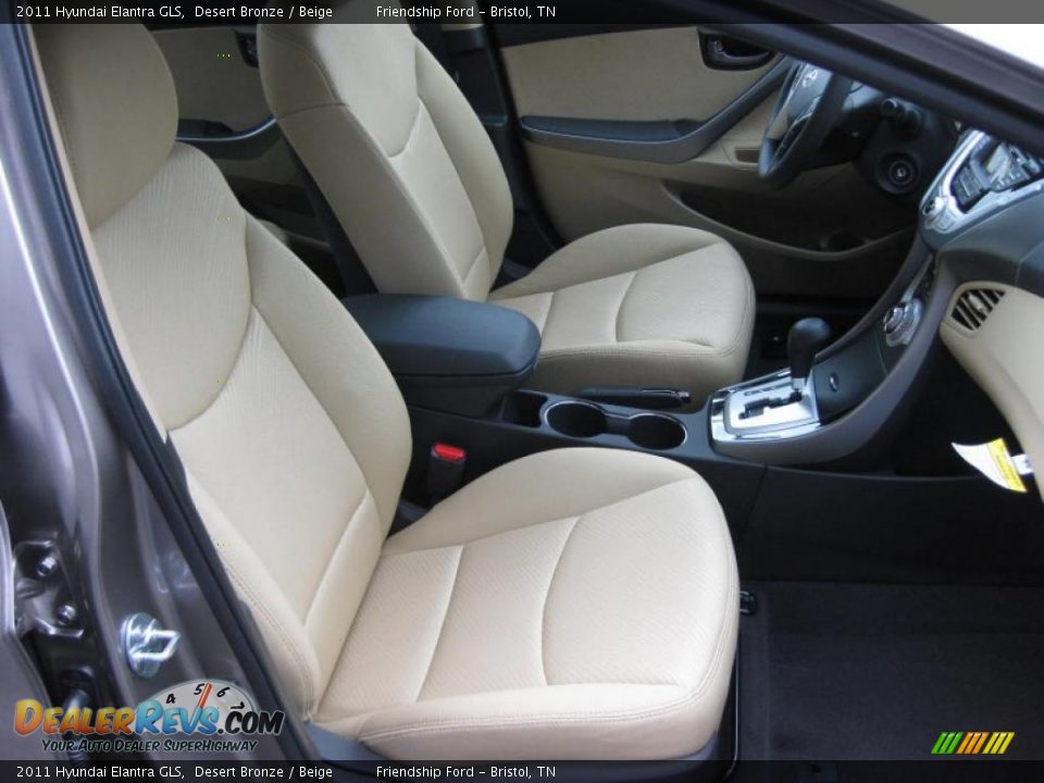 Beige Interior - 2011 Hyundai Elantra GLS Photo #18