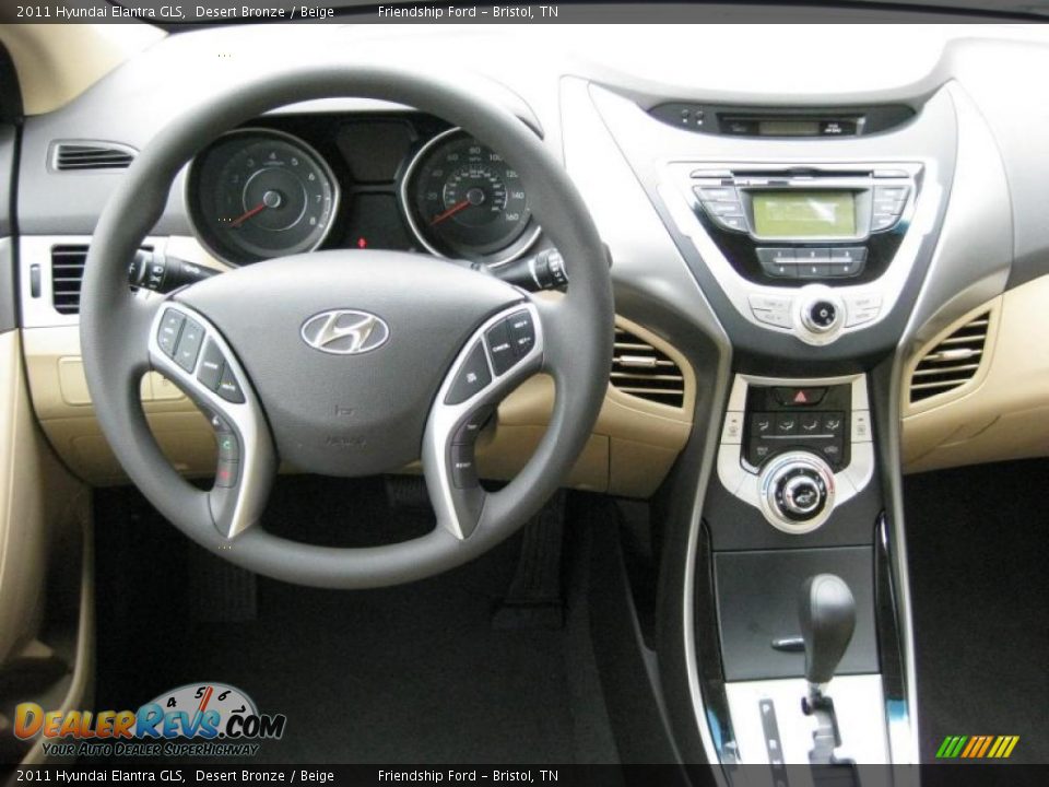 Dashboard of 2011 Hyundai Elantra GLS Photo #24