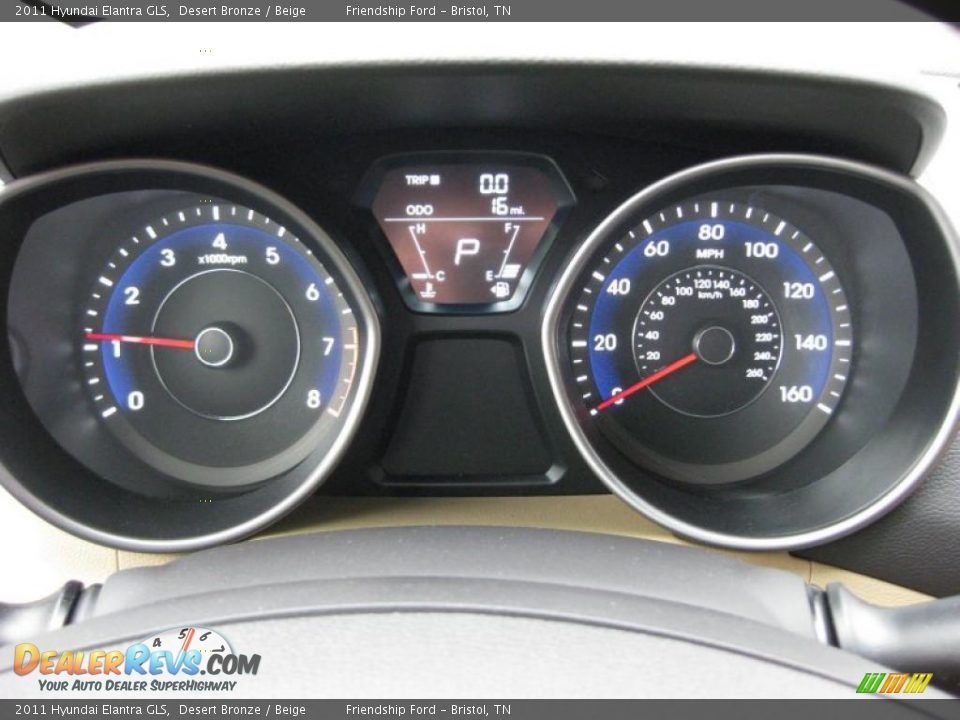 2011 Hyundai Elantra GLS Gauges Photo #29