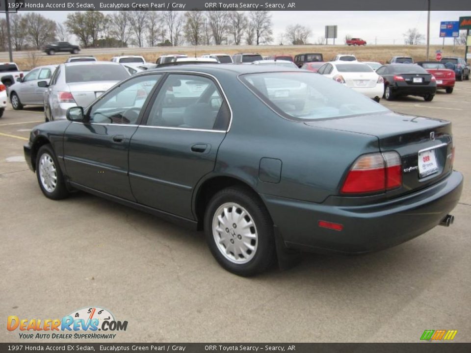 1997 Honda Accord EX Sedan Eucalyptus Green Pearl / Gray Photo #5