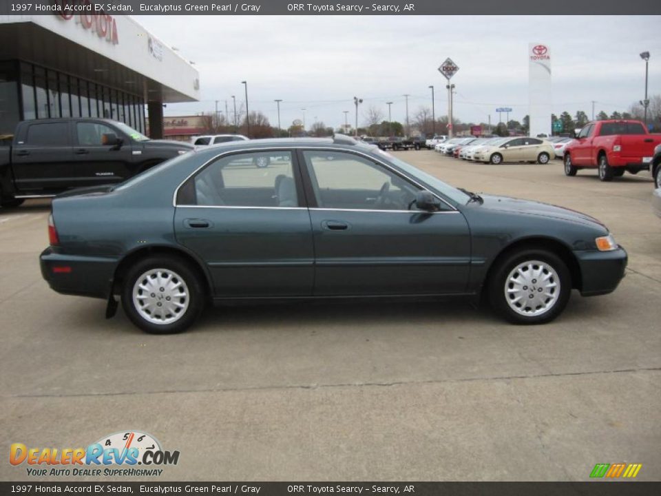 1997 Honda Accord EX Sedan Eucalyptus Green Pearl / Gray Photo #8