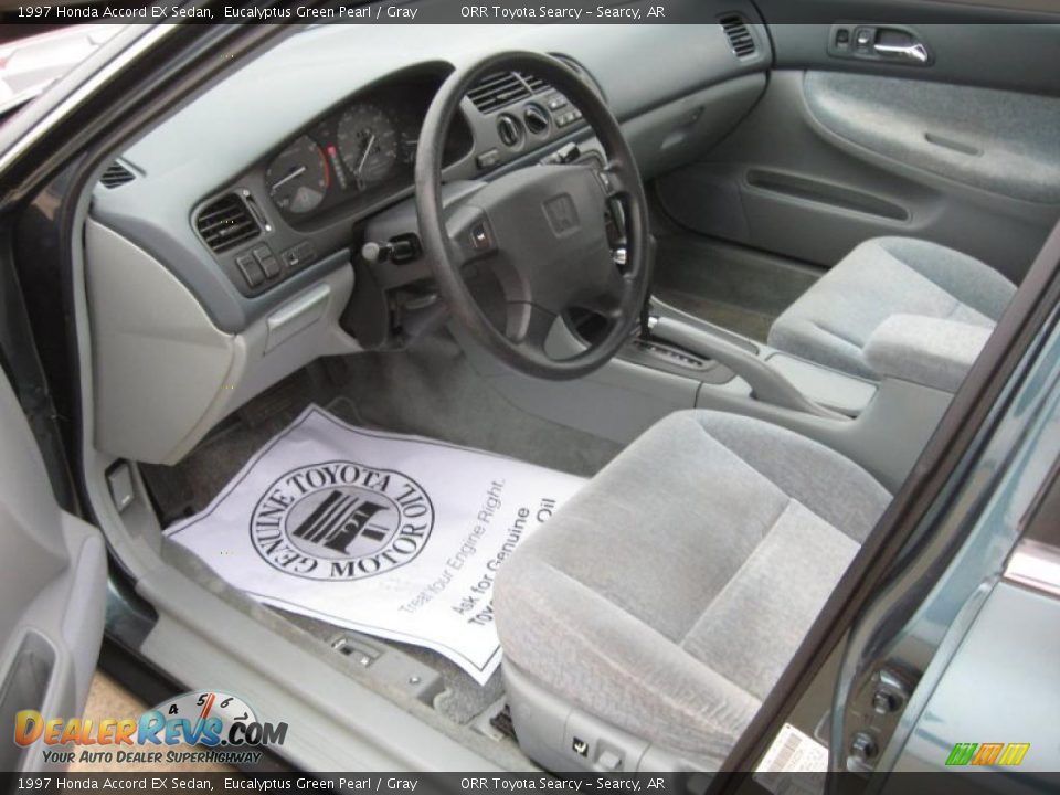 Gray Interior 1997 Honda Accord Ex Sedan Photo 12