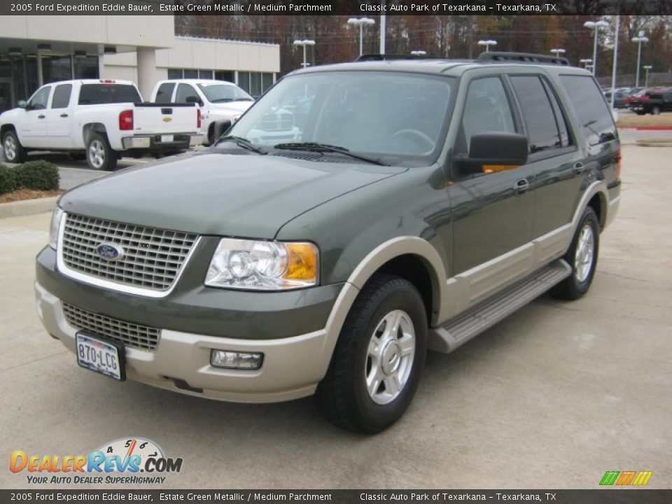 2005 Ford Expedition Eddie Bauer Estate Green Metallic / Medium Parchment Photo #1