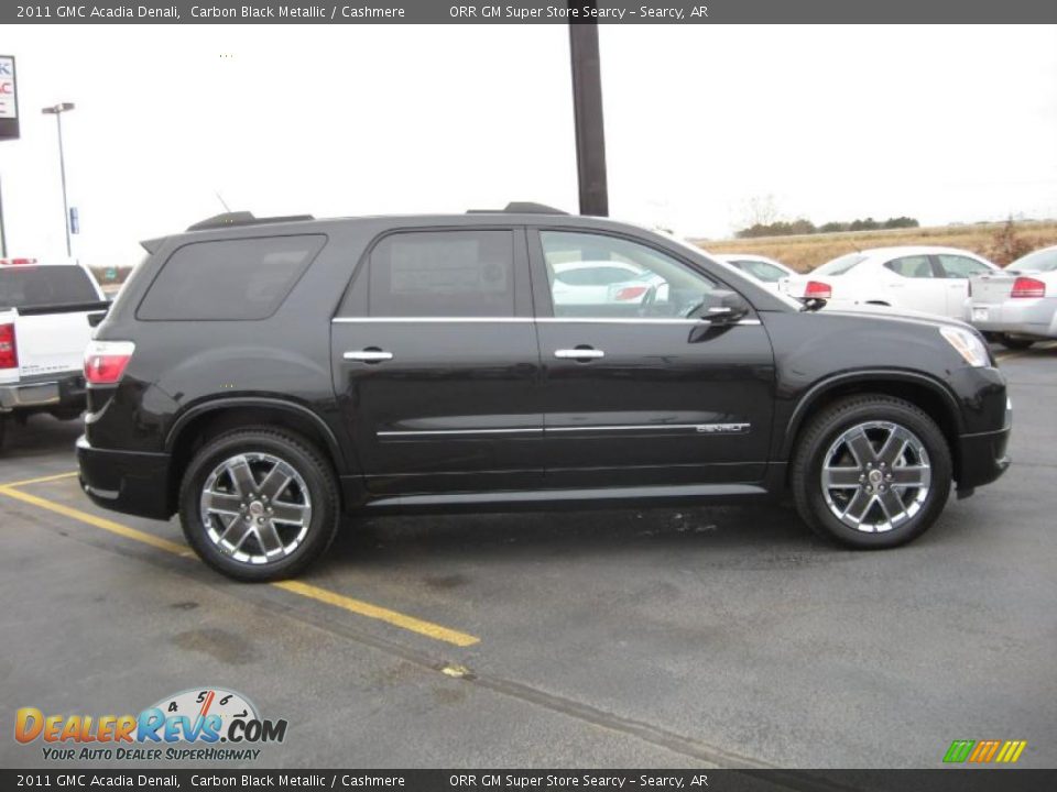 2011 GMC Acadia Denali Carbon Black Metallic / Cashmere Photo #4