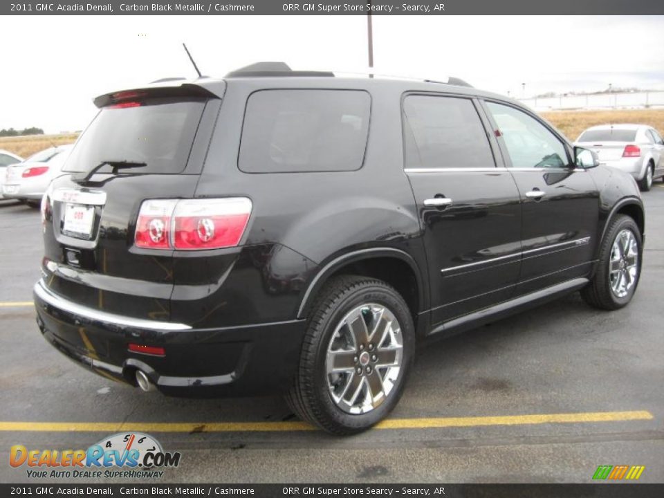 2011 GMC Acadia Denali Carbon Black Metallic / Cashmere Photo #5