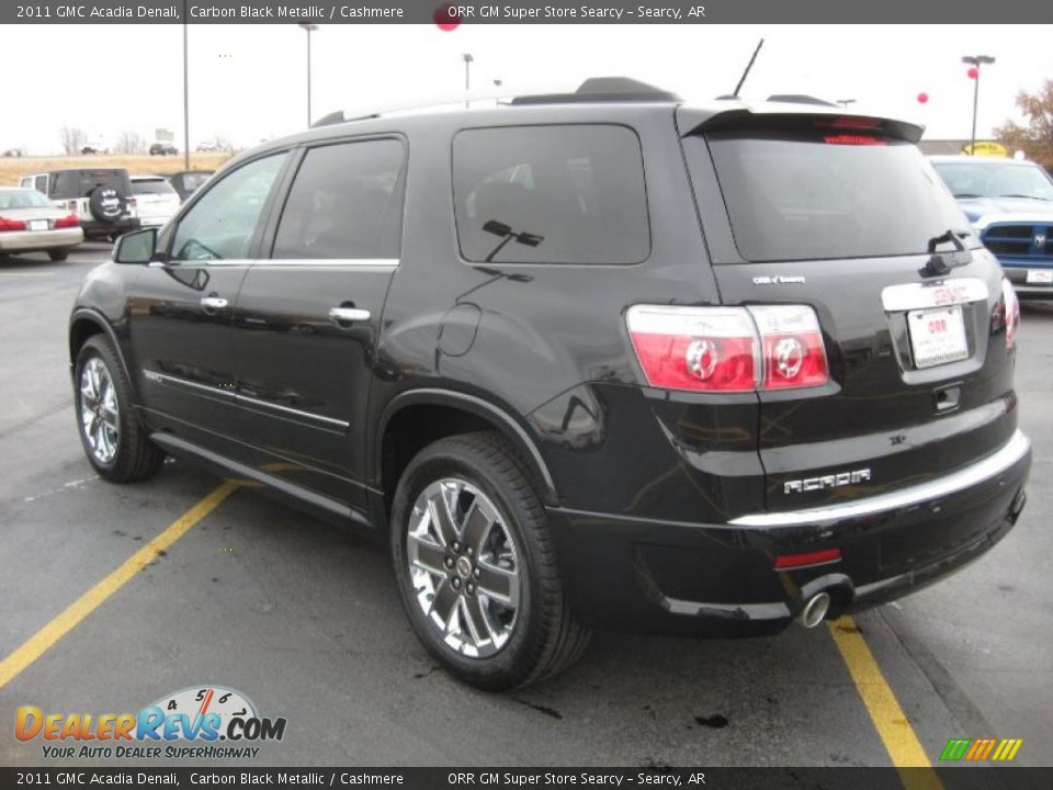 2011 GMC Acadia Denali Carbon Black Metallic / Cashmere Photo #7