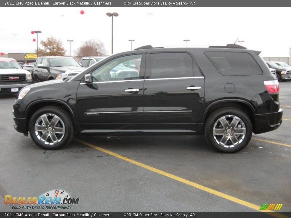 2011 GMC Acadia Denali Carbon Black Metallic / Cashmere Photo #8