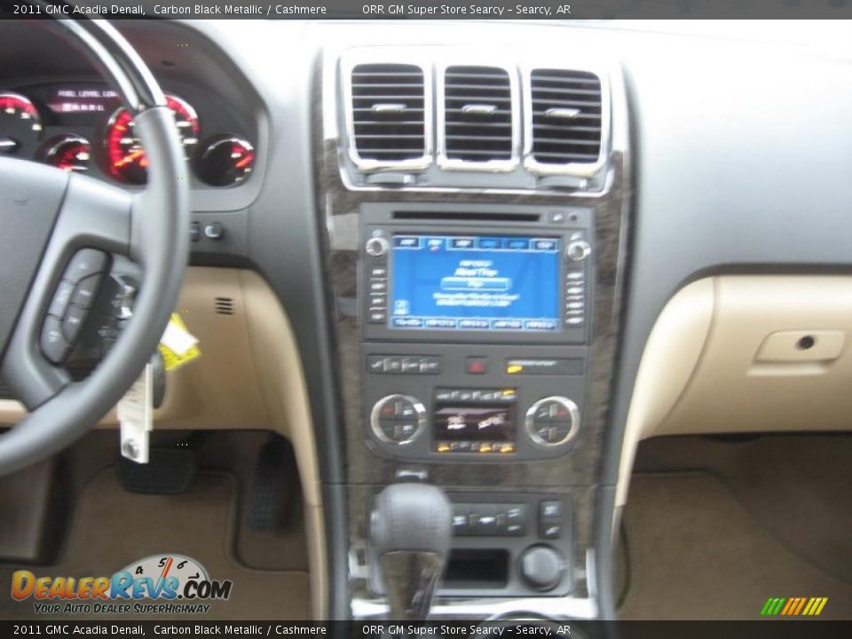 2011 GMC Acadia Denali Carbon Black Metallic / Cashmere Photo #10