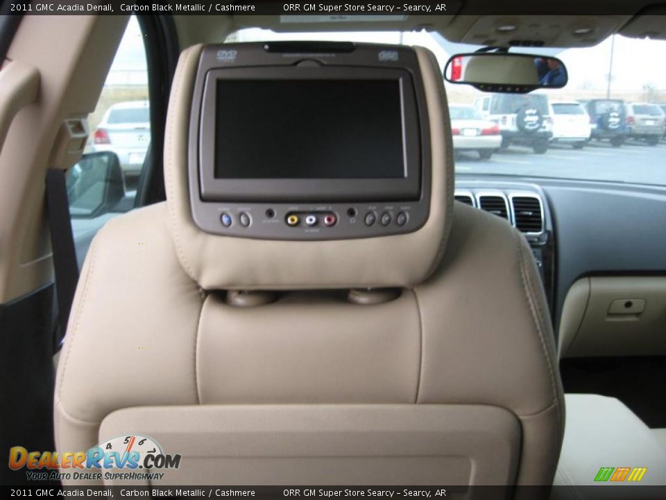 2011 GMC Acadia Denali Carbon Black Metallic / Cashmere Photo #11