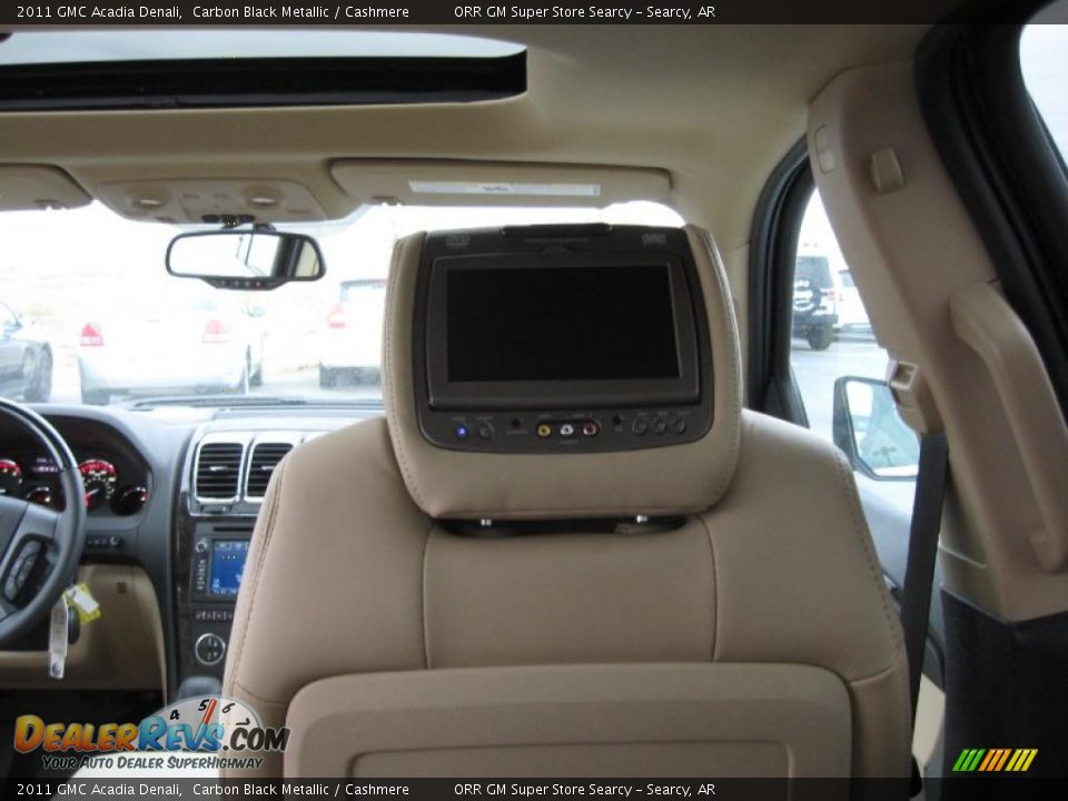 2011 GMC Acadia Denali Carbon Black Metallic / Cashmere Photo #12