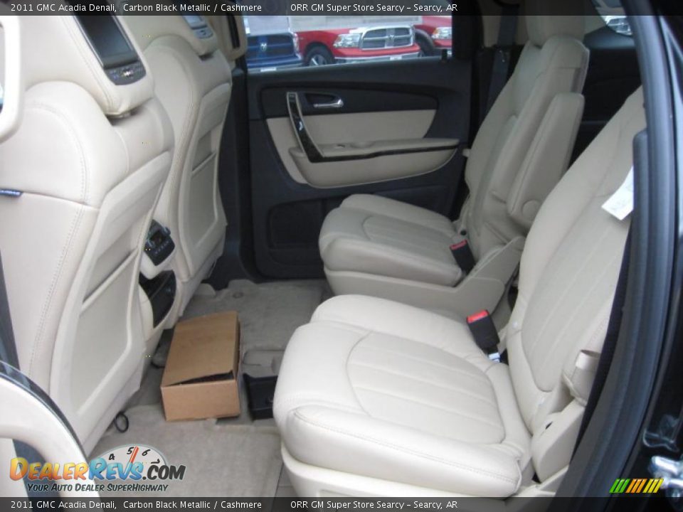 2011 GMC Acadia Denali Carbon Black Metallic / Cashmere Photo #17