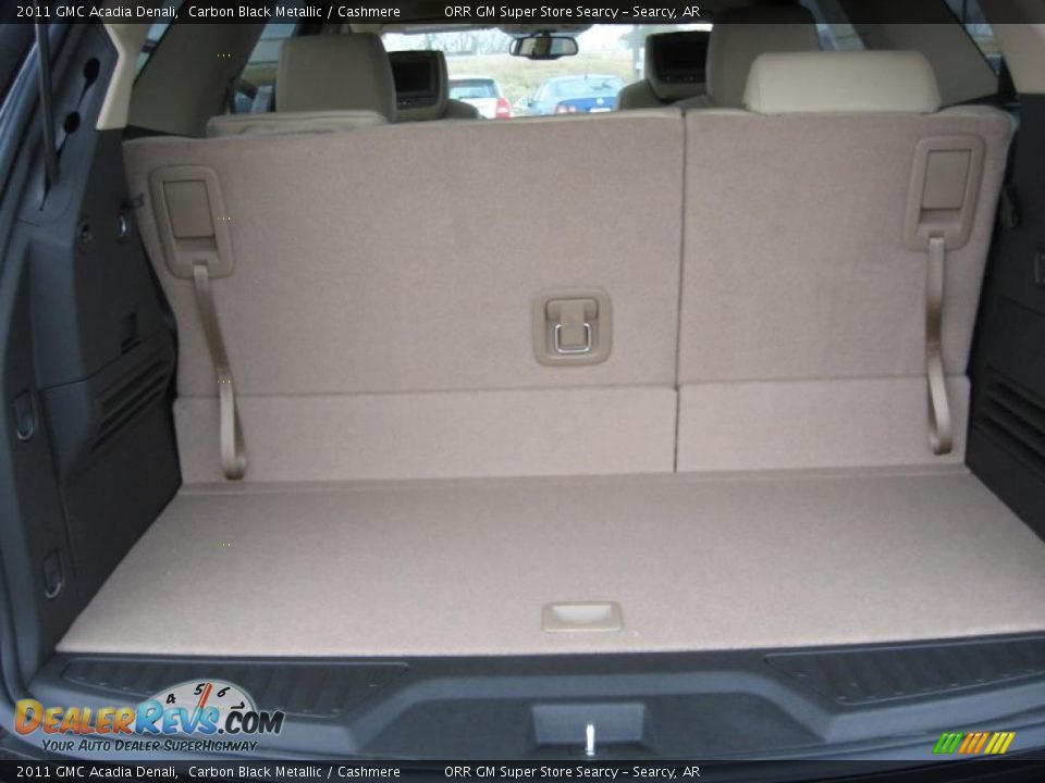 2011 GMC Acadia Denali Carbon Black Metallic / Cashmere Photo #19