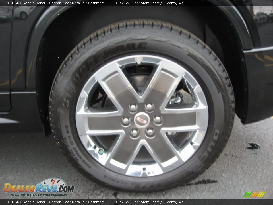 2011 GMC Acadia Denali Carbon Black Metallic / Cashmere Photo #20