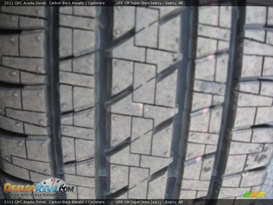 2011 GMC Acadia Denali Carbon Black Metallic / Cashmere Photo #21