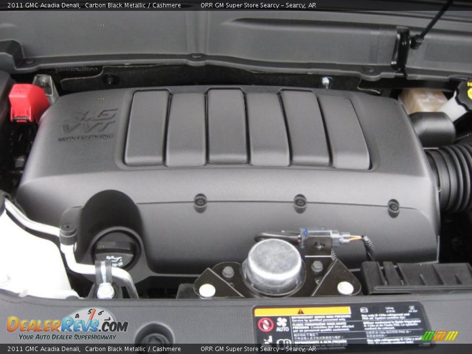2011 GMC Acadia Denali Carbon Black Metallic / Cashmere Photo #22