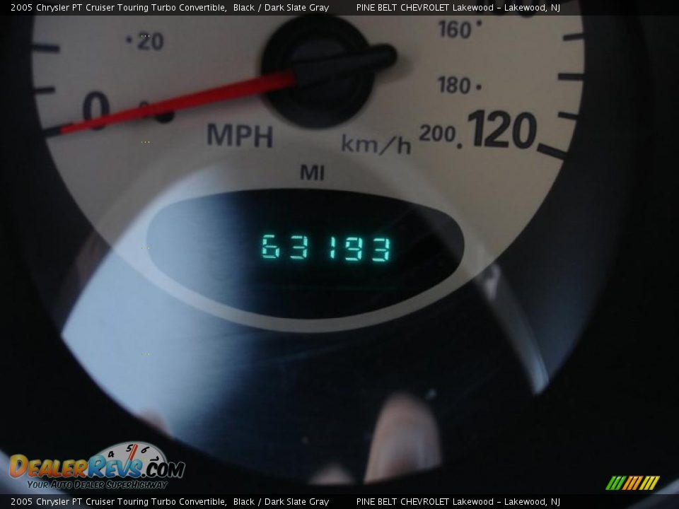 2005 Chrysler PT Cruiser Touring Turbo Convertible Black / Dark Slate Gray Photo #17