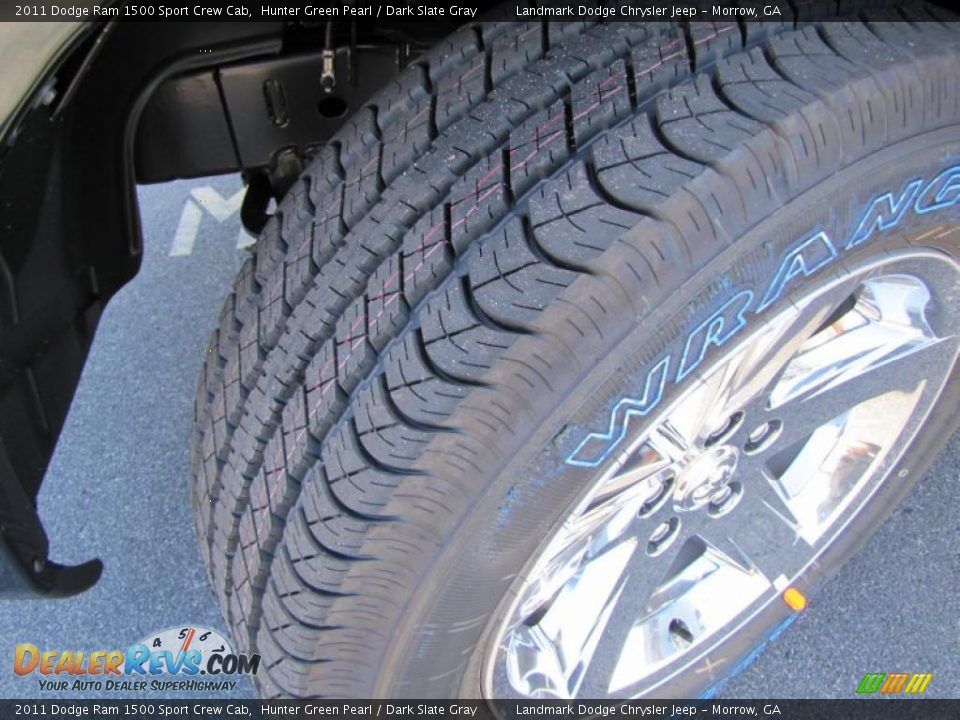 2011 Dodge Ram 1500 Sport Crew Cab Hunter Green Pearl / Dark Slate Gray Photo #13